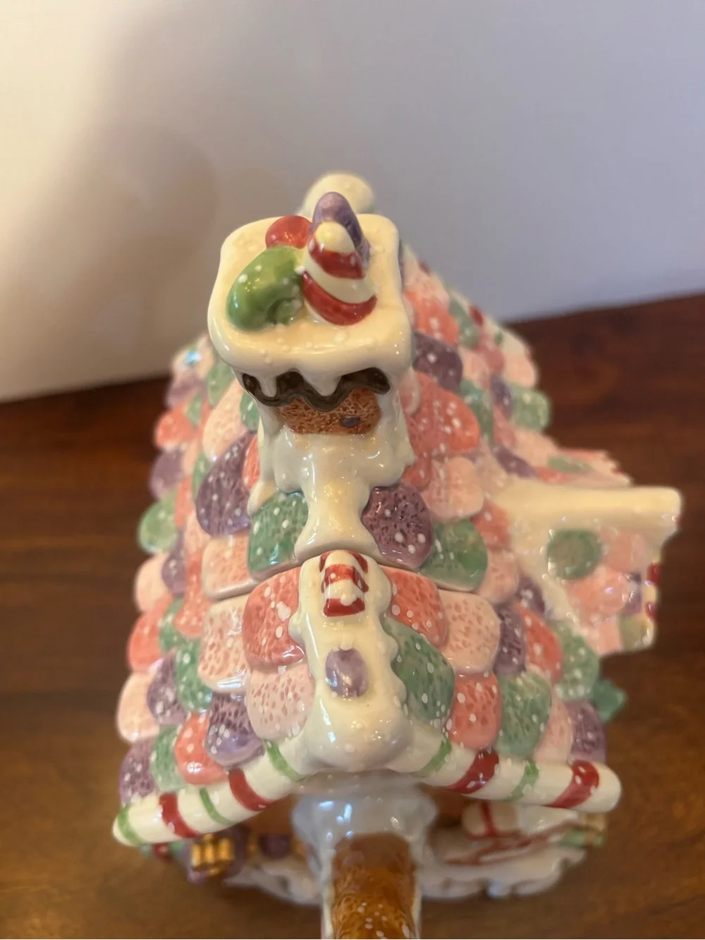 Fitz & Floyd Christmas Candy Land Express CANDY SHOP Teapot No Box EUC